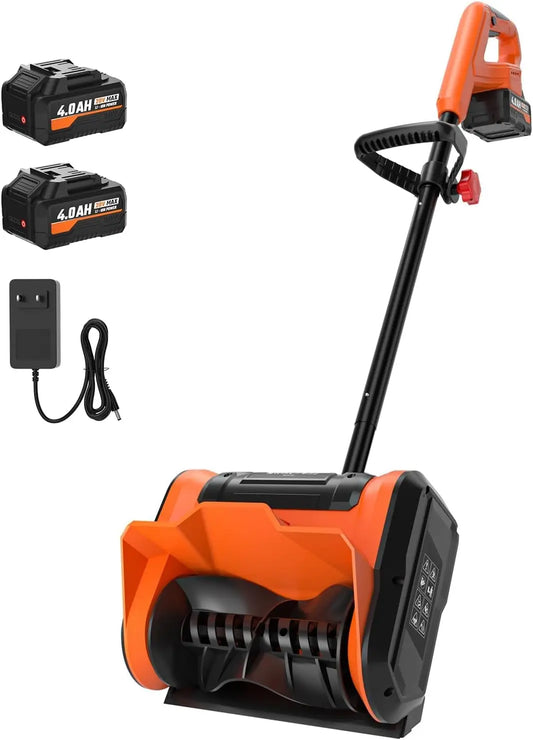 20V Cordless Electric Snow Shovel with 2 Batteries, Lightweight