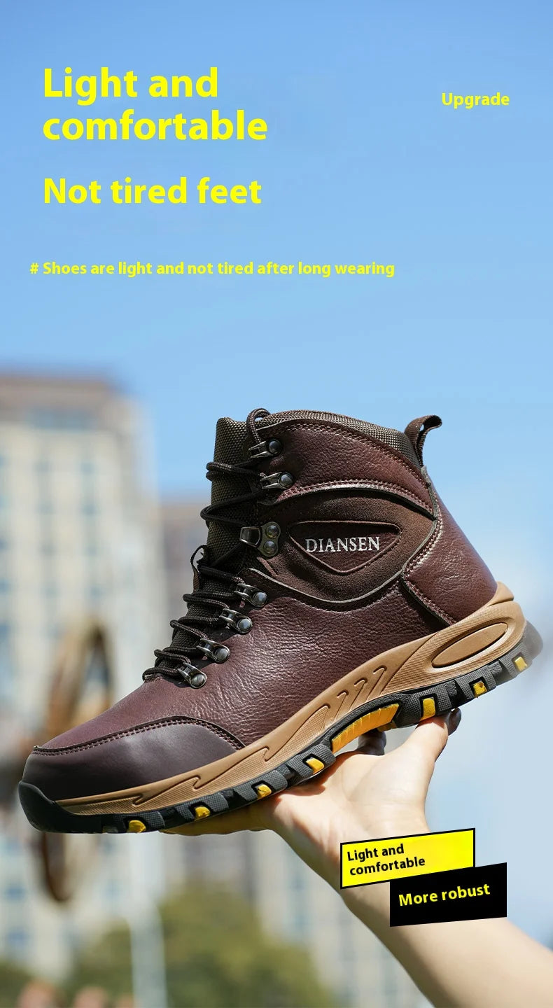 Waterproof Leather Indestructible Men Work Safety & Military Boots
