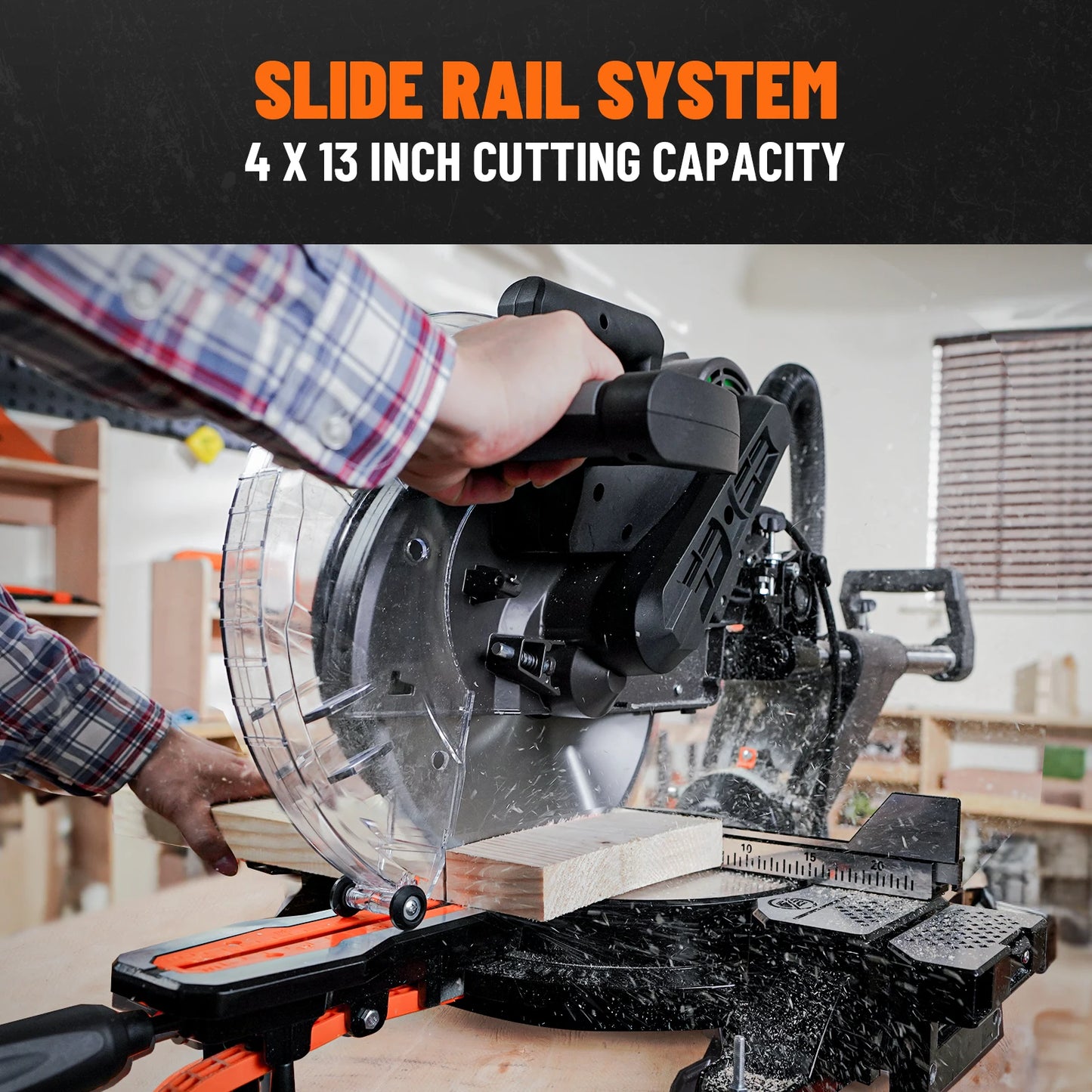 12-In Dual-Bevel Sliding Miter Saw, Laser Guide