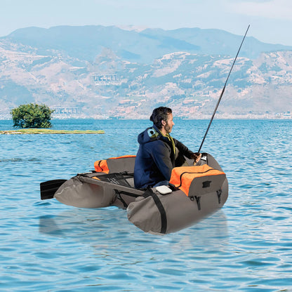 Fishing Float Tube Inflatable
 with Adjustable Backrest